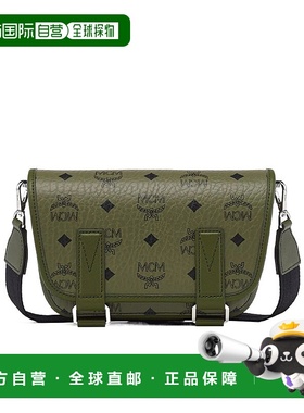 MCM 男士斜挎包 MMMEATA02K8 AW2025 单肩包绿色