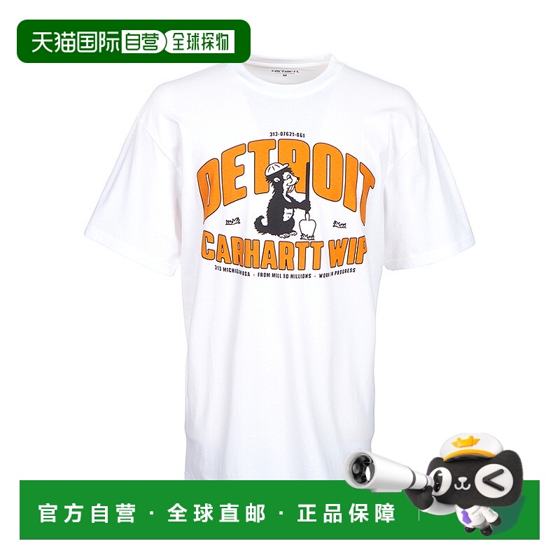 1h可退 CARHARTT WIP 男士T恤 I03464202XX SS2025 白色 短袖T恤