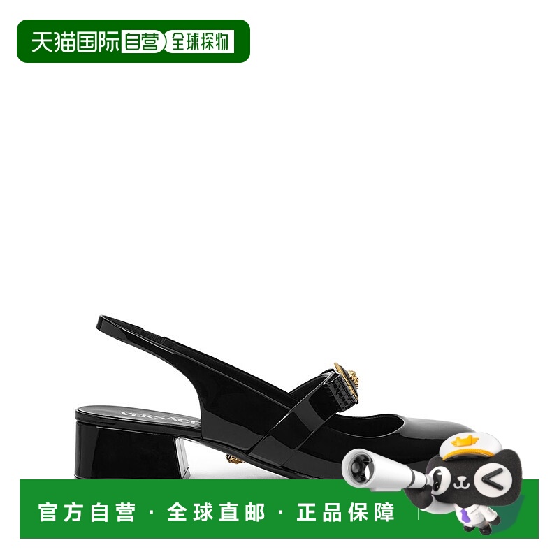 1h可退 VERSACE 女士高跟鞋 1018457D2VE1B00V SS2025 黑色范思哲