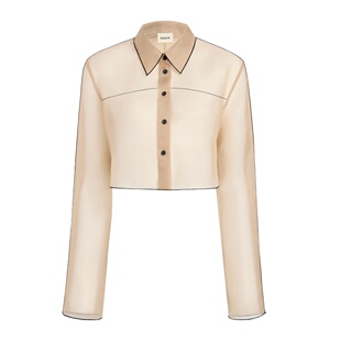 2464343459 1h可退 香港直邮KHAITE 女士衬衫 米白色 SS2026