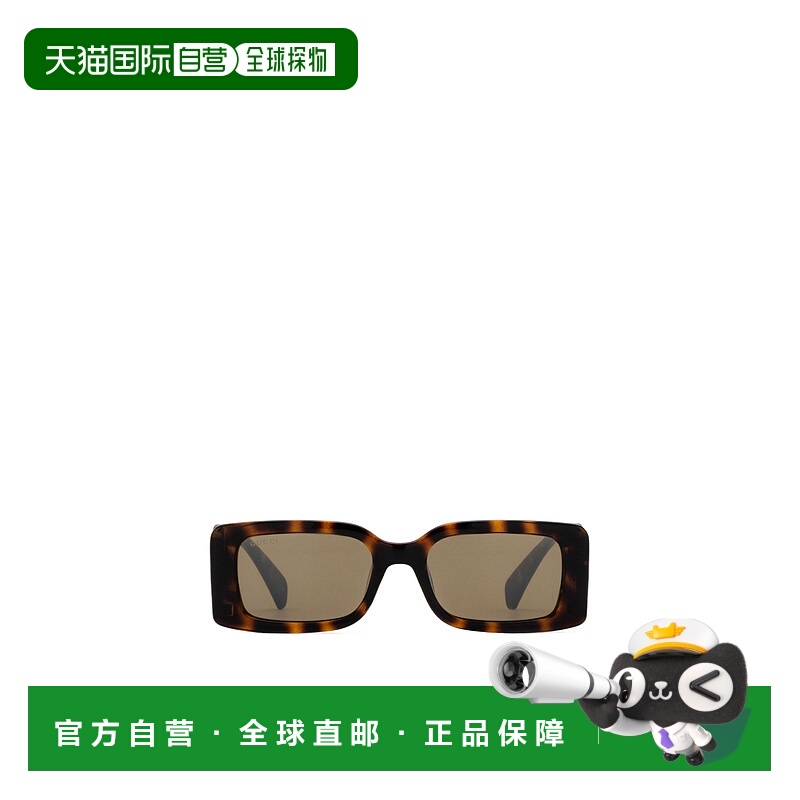 1h可退 GUCCI 女士眼镜 GG1325S012 AW2024 灰色 矩形框太阳镜