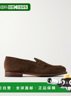 1h可退 潮奢 Grenson 男士 Lloyd 绒面革乐福鞋 114257TOFFEESUED