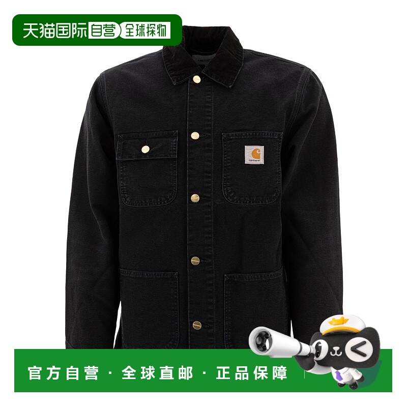 1h可退 CARHARTT WIP 男士夹克 I03478700E4O SS2025 黑色长袖