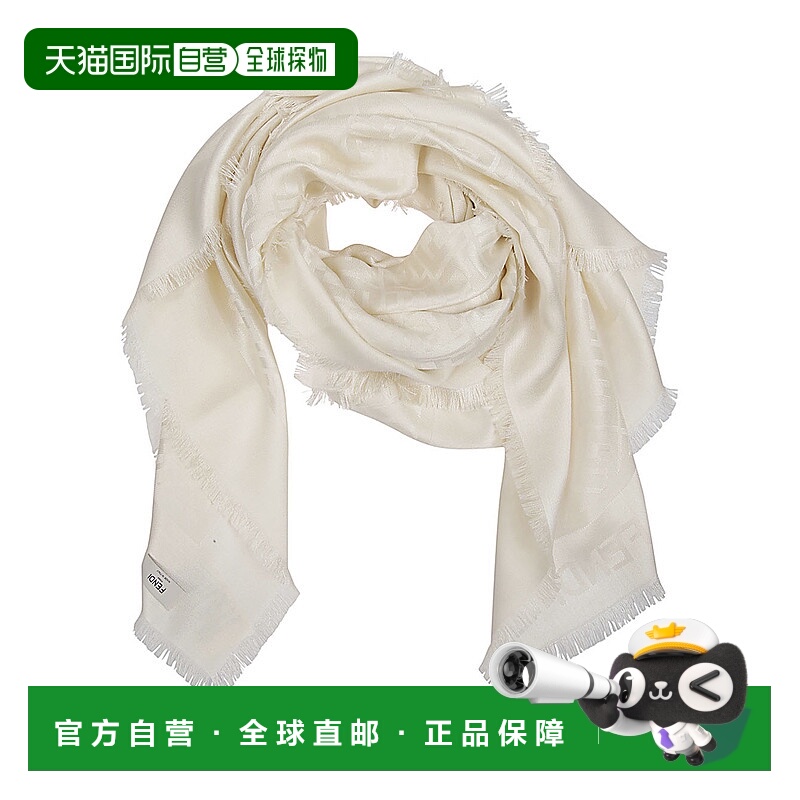 1h可退 FENDI 女士围巾 FXT069AJW7F0QM0 AW2024 白色