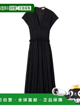 TORY BURCH 女士连衣裙 180795001 AW2026 黑色 V领连衣裙