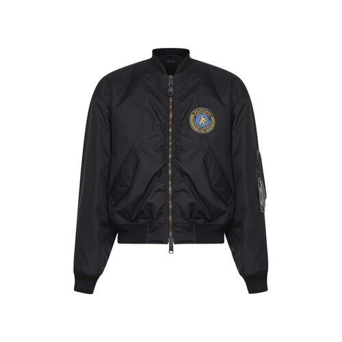 BALENCIAGA 男士外套 839101TOO041000 CO 黑色 Bomber jacket in