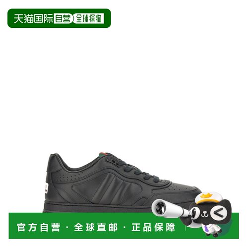 GUCCI 男士运动鞋 786186AADJ91044 SS2025 黑色 Re-Web系列运动