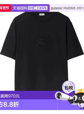 BURBERRY 男士T恤 8095104A1189BLACK AW2024 黑色男装