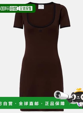 1h可退 潮奢 Courreges 女士 Holistic 棉质迷你连衣裙包臀裙