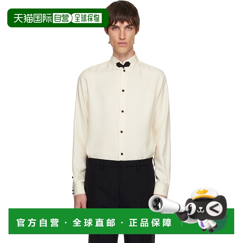 1h可退 潮奢 valentino 华伦天奴 男士 灰白色衬衫 6V0ABSI09E2