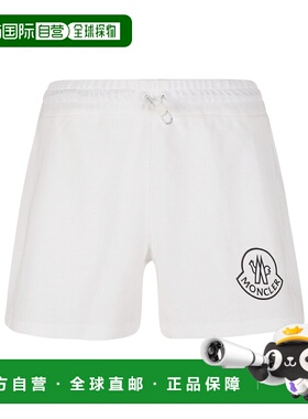 MONCLER 女士短裤 8H00020W89A0X033 SS2023 白色 阔腿短裤