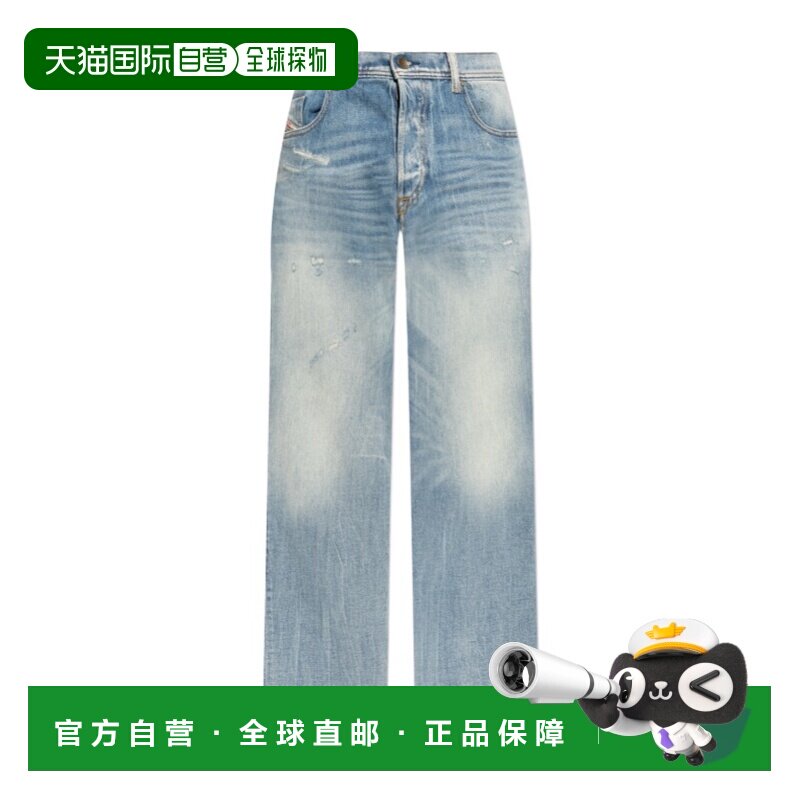 DIESEL 男士牛仔裤 A1023009P3301 AW2026 灰色 腰带环牛仔裤