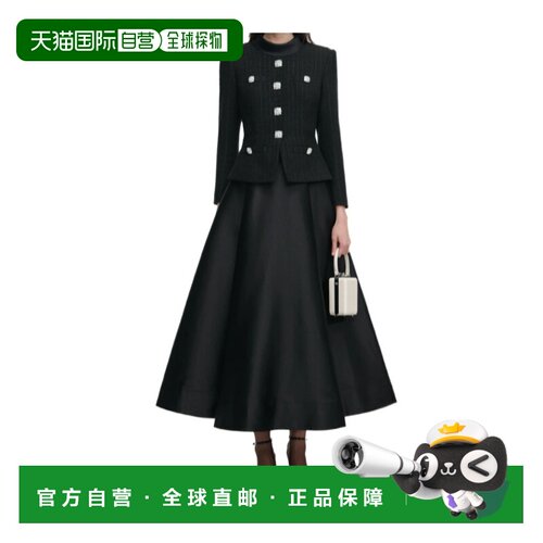 1h可退 SELF-PORTRAIT 女士大衣 RS26161MAB SS2026 黑色外套女装