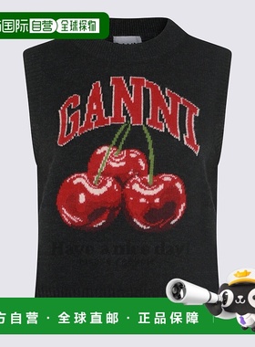 GANNI 女士针织衫 A1070264252 AW2025 黑色 Ganni Maglie Phanto