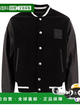 GIVENCHY 男士夹克 BM011S6Y3K001 SS2025 黑色 Varsity