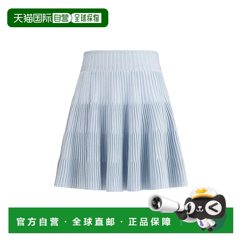 BALMAIN 女士半身裙 FF1LB512KI83SOM AW2025 蓝色