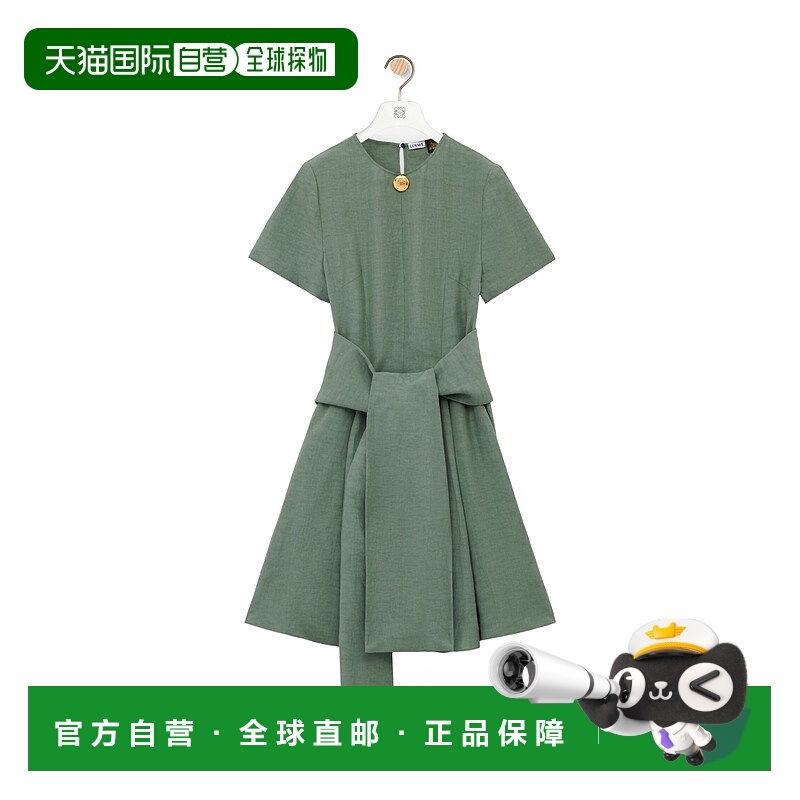1h可退 LOEWE 女士连衣裙 S616Y09XB78727 SS2025 军绿色 Loewe D