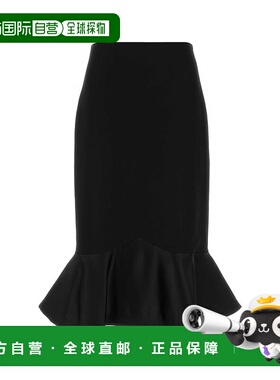 FENDI 女士半身裙 FQ7687AJYFFOGME AW2025 黑色 Black wool skir