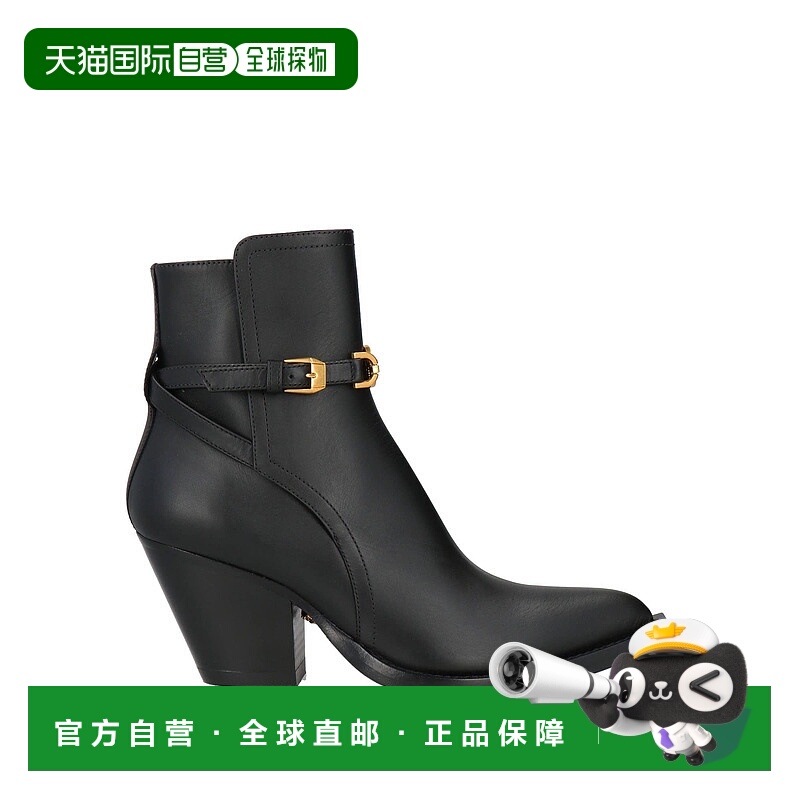 1h可退 潮奢 Versace 范思哲 女士 脚踝靴 black黑色 舒适时尚