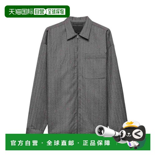 PRADA 男士衬衫 SC82415O1SOOOF0031GREY AW2025