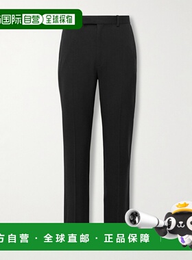 1h可退 潮奢 The Row 男士 Prisa 修身直筒羊毛/斜纹布裤子 1189W