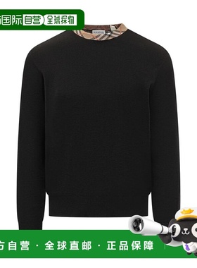 BURBERRY 男士针织衫 8112148A1189 AW2025 黑色 AU25-MW-ART-2.1