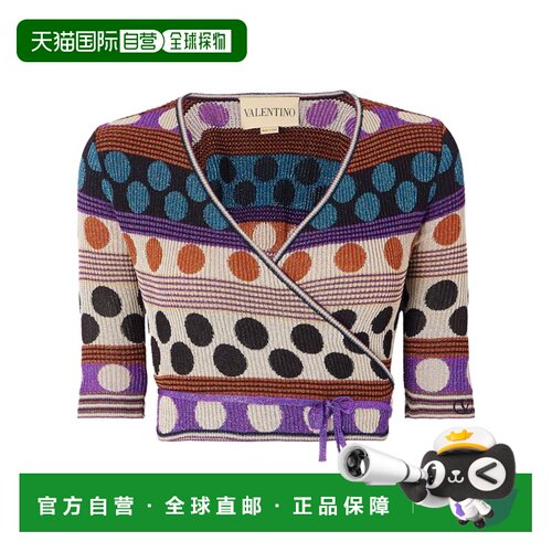 VALENTINO 女士针织衫 BKM06G9MVM12 AW2025 花色 裹身开衫