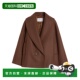 MAX AW2025 MARA 1h可退 女士外套 1086055206004 棕色 羊毛和羊