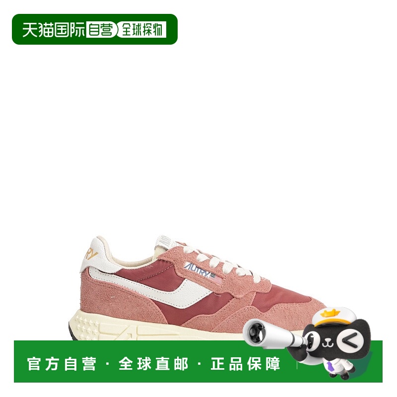 1h可退 AUTRY 女士运动鞋 WWLWNC29 AW2025 酒红色 Reelwind Low