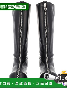 1h可退 MOSCHINO 女士靴子 MA26154G0NMF000A AW2025 黑色长筒靴