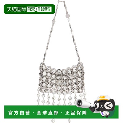 Rabanne 女士 银色 1969 Strass Nano 单肩包 24HSS0127STR007SIL
