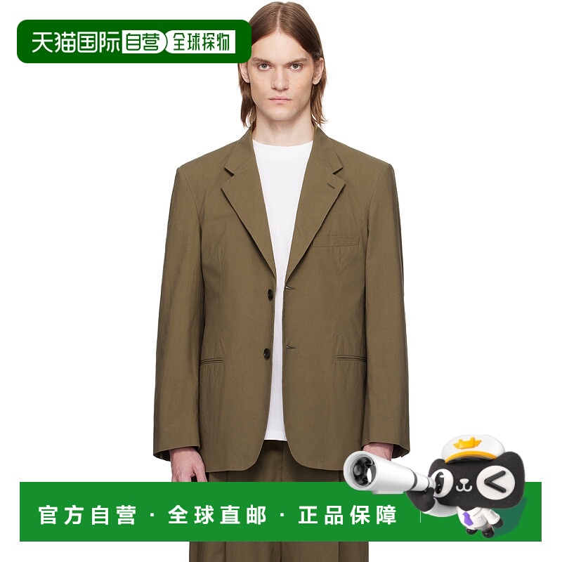 1h可退 潮奢 The Row 男士 卡其色 Ritchie 西装外套 896W2517