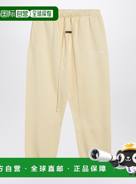 1h可退 潮奢 Essentials 女士 黄色带Logo慢跑长裤 130SP255858FW