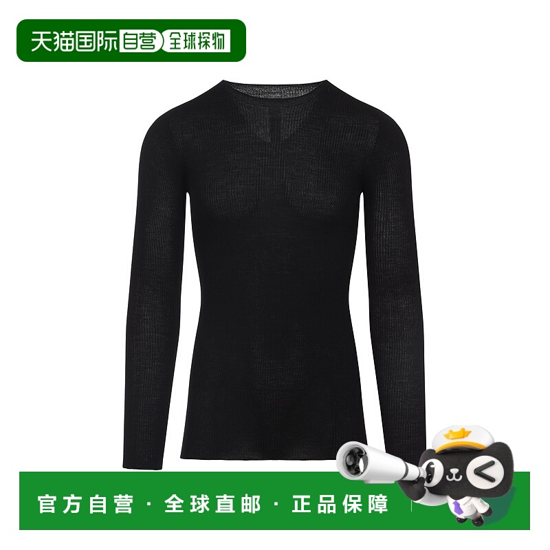 1h可退 RICK OWENS 男士衬衫 RU02E1637RIBM09BLACK AW2025