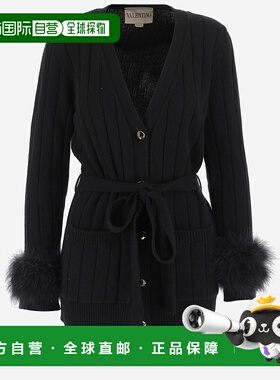 VALENTINO 女士针织衫 7B3KA11P9JP0NO AW2025黑色开衫