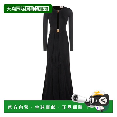 1h可退 潮奢 Elisabetta Franchi 女士 黑色连衣裙 ABR5462E2