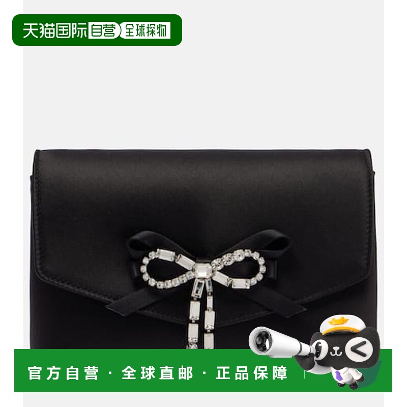 1h可退 潮奢 Jimmy Choo 周仰杰 女士 柔软蝴蝶结迷你精饰绸缎手