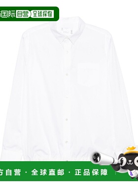1h可退 潮奢 Sacai 男士 长袖衬衫 SCM241 white白色 舒适时尚