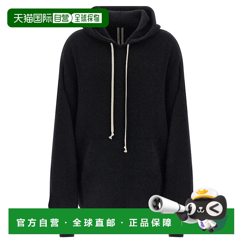 1h可退 RICK OWENS 男士卫衣 RR02E1698KWP09 AW2025 黑色