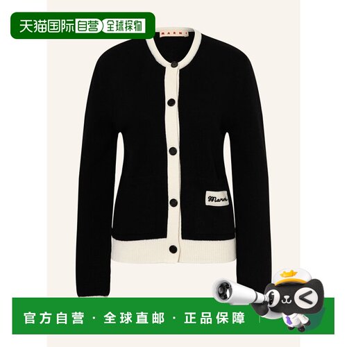 MARNI 女士针织衫 100301052613000 CO 黑色 cardigan开衫