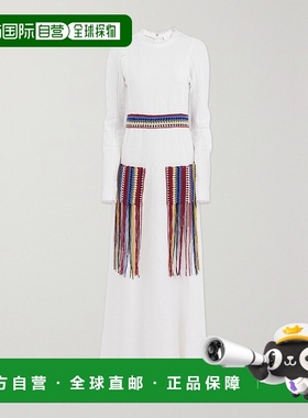 1h可退 潮奢 Chloe 蔻依 女士 钩编亚麻长款连衣裙 CHC22SRO14035