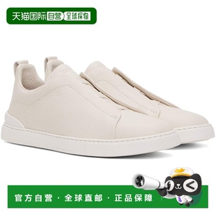 1h可退 潮奢 zegna 杰尼亚 男士 灰白色 Triple Stitch 运动鞋 LH
