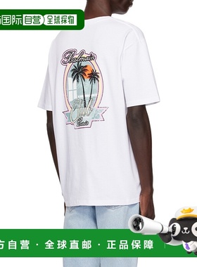 BALMAIN 男士T恤 DH1EG000GD82GCS AW2024 白色 圆领短袖T恤