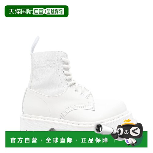 1h可退 潮奢 MM6 X DR. MARTENS 女士 白色靴子 S66WU0128P7006HB