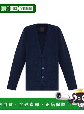 GIVENCHY 男士针织毛衣 BM90T84YKP401 AW2024 黑色 长袖针织开衫