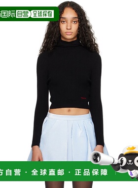 1h可退 潮奢 SHUSHU TONG 女士 黑色连帽衫 MWDDTO25RTI068打底衫