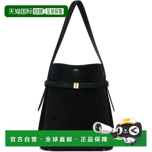 toteme 女士 黑色 Belted Suede 水桶包 253WAL0048LE0004BLACK00