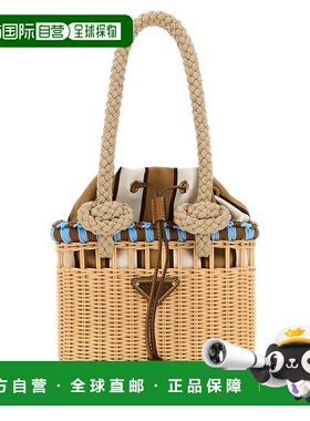 PRADA 女士手提包 1BG5582HG4F0O8A AW2025 米白色 Wicker mini s