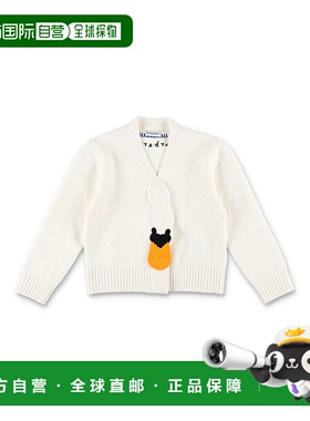 1h可退 潮奢 Burberry 巴宝莉 女童 Kid 贴花缝饰针织开衫童装 80