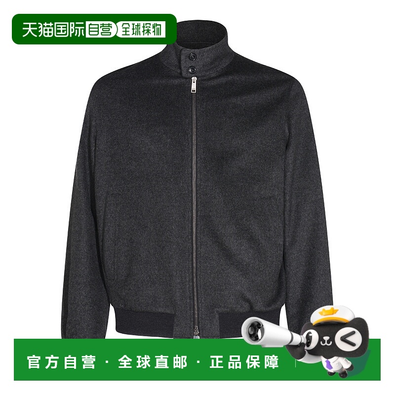 1h可退 潮奢 zegna 杰尼亚 男士 深灰羊毛休闲夹克 UGT63A2G153K9